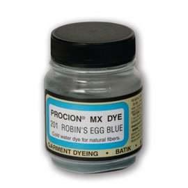 Jacquard Procion MX Tie Dye Powder Robin’s Egg Blue, 2/3 Ounce Jar for Fabric and Clothing | Permanent and Washfast