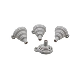 Embudo plegable de silicona, embudo plegable de silicona flexible, mini embudo retráctil para llenar botellas de agua, transferencia de polvo líquido