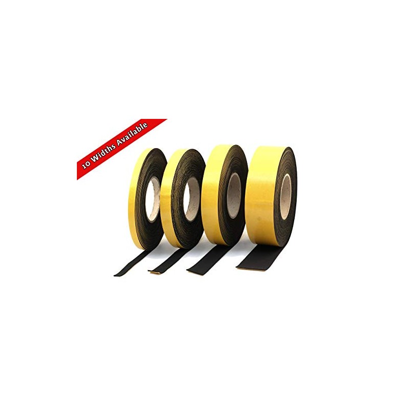 Neoprene Rubber Black Self-Adhesive Sponge Strip 12mm Wide x 3mm