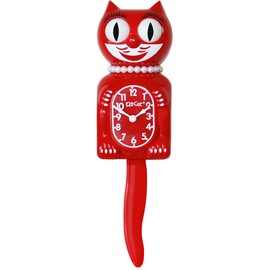 Kit Cat Klock Limited Edition Lady (Scarlet Red), Red/Excursion, Getaway Solids, Modern