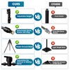 MQHUAYU 5.3FT Standing Misters for Outside Patio,Portable Misting Cooling System