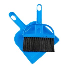 Mini Dustpan Brush Set Portable Plastic Brush Set (blue) used for Cage Cleaning of any Small Animals, Guinea pigs, Rabbits, Hamsters, Reptiles & Hedgehogs
