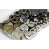 24 Sets Press Studs Set, BetterJonny Brass Press Studs Diameter