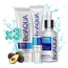 Universo Línea Set Pure Skin Crema Pack Elimina Acné Todo Tipo Piel