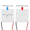 sourcing map TEC1-12707 Semiconductor Refrigeration Tablets 15.8V 7A 60W Heatsink