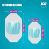 50 Pack Waterproof Transparent Film Dressings - 2 Sizes