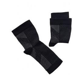 Plantar Fasciitis Ankle Compression Socks Foot Sleeves with Arch Support Increases Circulation for Easing Swelling, Heel Spurs, Arch Pain, Achilles Tendonitis (Black, Small/Medium)