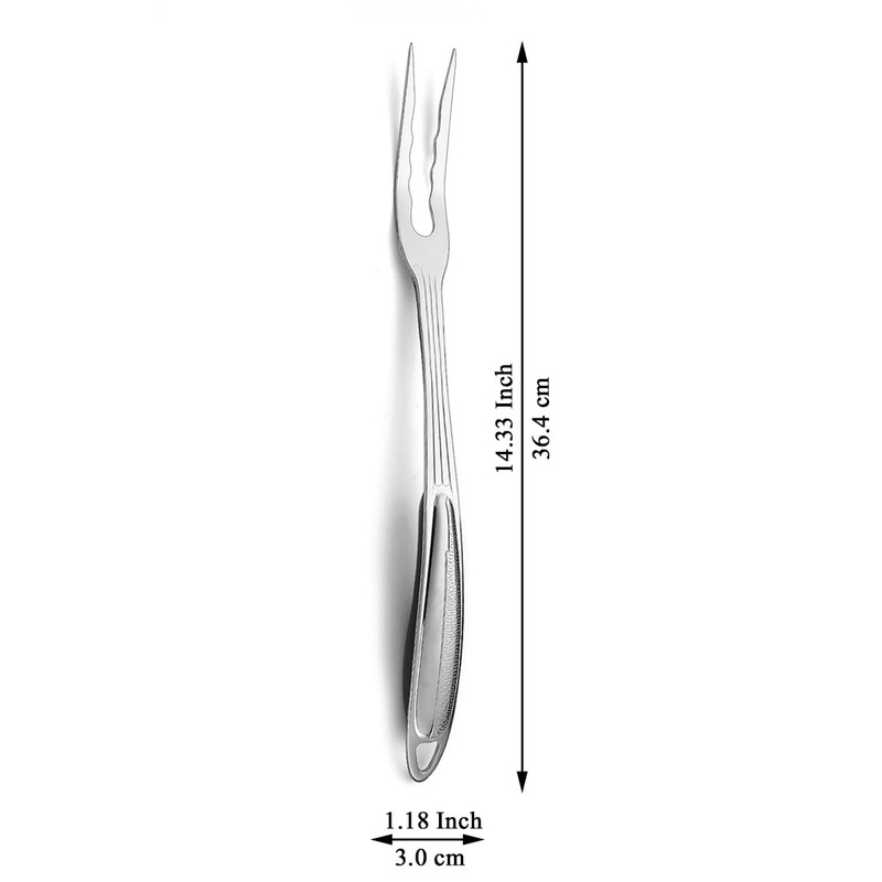 ReaNea Meat Fork, Heavy Duty Stainless Steel Carving Cooking Fork,