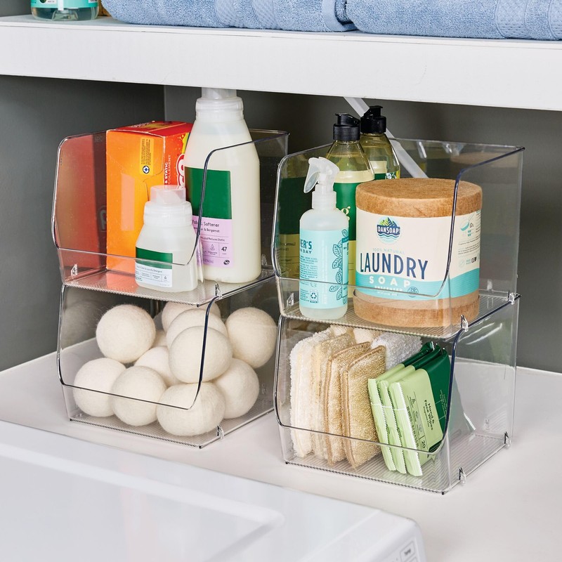 InterDesign iDesign Stackable Open-Front Storage Bins for Kitchen and Pantry