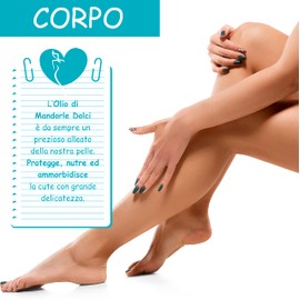 Farmazan - Sweet Almond Oil 100% Pure 250ml Cold Pressed Ideal for Hair and Dry Skin Care