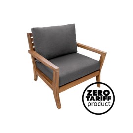 Eddie Bauer Home Deep Seating Outdoor Lounge Cushion, Knife Edge, 23" X 24" X 5", Cast Slate