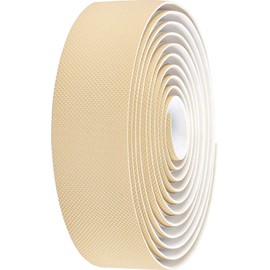 BBB Cycling Bike Handlebar Tape Gravel and Road Bike Diamond Pattern for Strong Grip Includes Handlebar Plugs GravelRibbon BHT-16, Sand Yellow