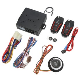 Keyless Entry Car Kit Car Keyless Entry System 12 V Anti-Theft One Button Start Remote Lock System Universal for Cars