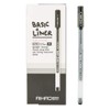 czxwyst 8761 Basic Liner Gel Ink Pens 0.5mm Fine Point