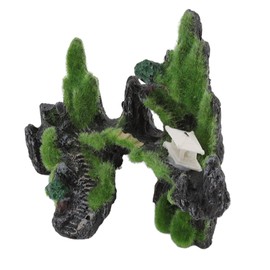 ZIZEV Adorno de Rocalla para Acuario, Decoración de Rocalla de Musgo de Resina para Acuario