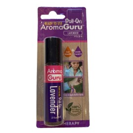 Aroma Guru Roll On LAVENDAR Aromatherapy 100% Pure & Natural Essential Oil NEW