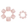 SINHOT Pink Press on Toenails Glossy Fake Toe Nails Glue