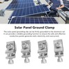 4 Pcs Solar Panel Ground Clamp Steel Weather Proof Solar