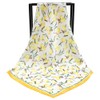 Silk Like Square Scarf Fashion Lemon Pattern Neck Scarfs for