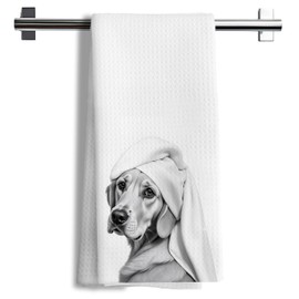 Nipil Funny Golden Retriever Bathroom Hand Towels Set of 2, Dog Bathroom Decor, Golden Retriever Gifts for Women,16x24 Inch