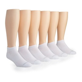 Van Heusen Men's Core Athletic Low Cut Socks - 6 Pack 191LC01 O/S White