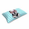 Mugod Cushion Cover Case French Bulldog with Sunglasses on Blue