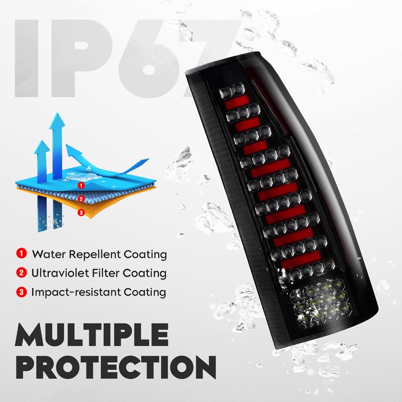 Cenfeild LED Tail Lights Pair + 3rd Third Brake Cargo