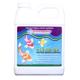 DrTim's Aquatics KOI-Pure Clear-UP Natural Water Clarifier – for Ponds, Water Gardens, Fish Tanks, Aquariums, Disease Treatment – Eco-Friendly Solution to Clear Waters – for Healthy Aquatic Life