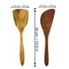 Teak Wood Kitchen Utensil Set 2-Piece Set Ergonomic Design Stylish