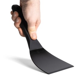 FUMOSA Flexible Dough Spatula, 10 cm, Dough Cutter, Dough Spatula, Kitchen Spatula (Anthracite)