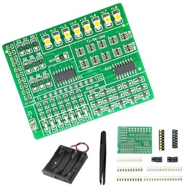 DAOKAI Welding Practice Board,1805 SMD/SMT Components Practice Board Practice Kit 15-way Color Light Controller DIY Soldering Skill Training Board for Competition Experiment, 5V