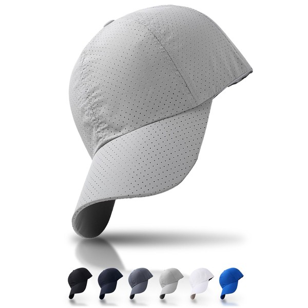 hichago Men's Baseball Cap for Running, Mesh Cap, Secure Fit,