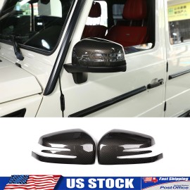 YNEI ABS Carbon Fiber Side view Mirror Cover Fits Mercedes G500 GLE GLS 2013-2019