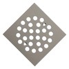 Square 4-1/4 Inch Screw-in Floor Drain Cover Replacement Stainless Steel