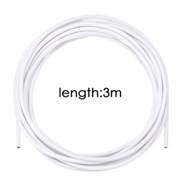 Shappy 3 Meter Curtain Wire with 6 Pack Self-adhesive Hooks, 4 Pairs of Hooks and Eyes for Net Curtain Rods