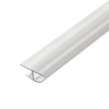 Outwater Plastic H Channel Fits Material 1/4 Inch Thick Clear