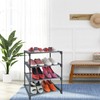 HITHIM HITHIM 4 Tiers Small Shoe Rack,Narrow Stackable Shoe Shelf