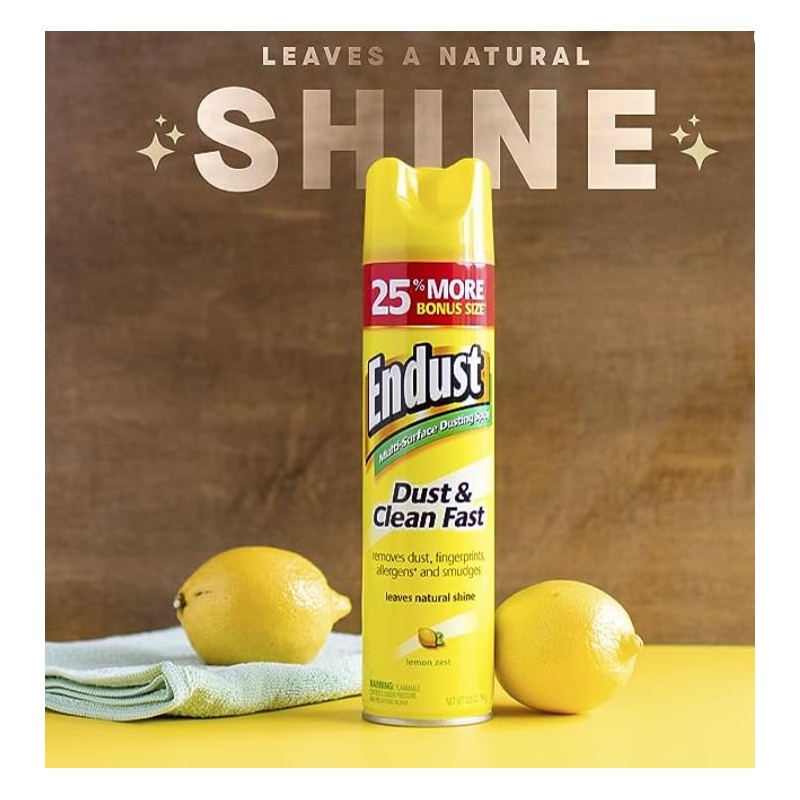 Endust Lemon Dust & Clean 284g