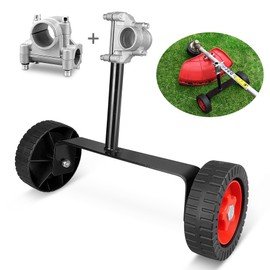 KALAWW Adjustable String Trimmer Support Wheel Attachment 26mm(1 inch) and 28mm(1.1 inch) for Weed Trimmer Gas String Trimmer Petrol/Electric Brushcutter Strimmer
