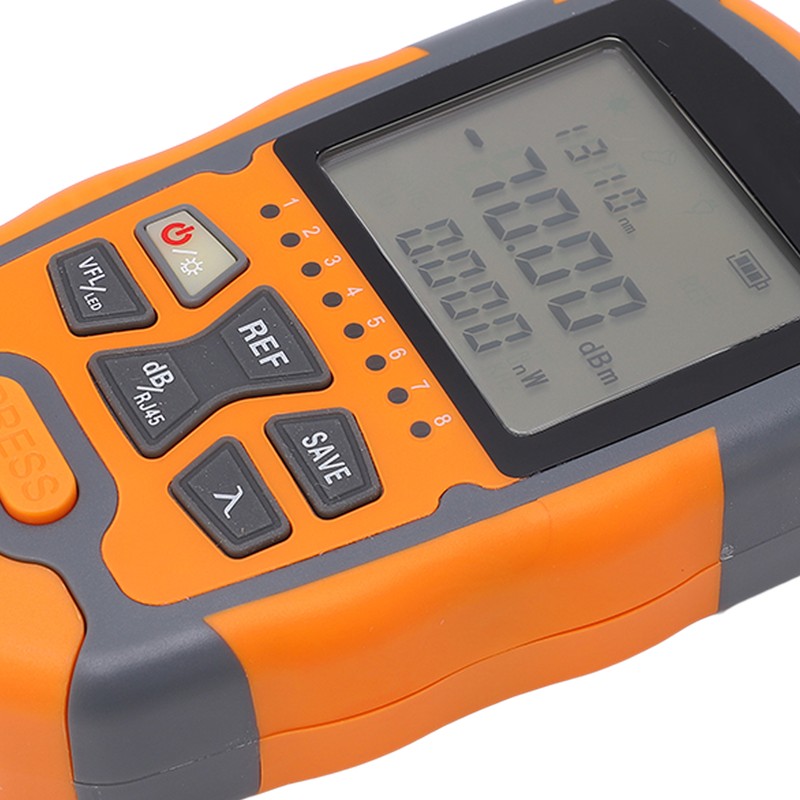 Optical Fiber Power Meter Digital Display Optic Cable Tester ‑70~+10dbm