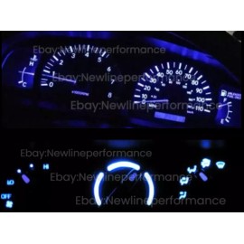 newlineperformance Blue Cluster + Climate Control LED Bulb Kit for Toyota Tacoma 2001-2004