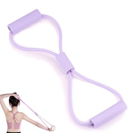 Biiange Chest Expander Pull Exerciser, Arms Pull Up, Pull Rope Strength Training, Chest Expander Resistance, Chest Expander Spring Chest Expander for Home Workout (Purple)