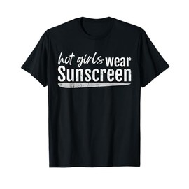 Vintage Hot Girls Wear Sunscreen Dermatology Esthetician SPF T-Shirt