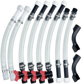 Sutekus Racing Fuels Filler Hose Rugged Utility Jug Hose With Valve Shut & Hose Bender for Racing Fuel Jugs Utility Container Gas Can Fuel Tank (10)