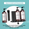 NICEME 1 x 300ml Plastic Soap Dispenser, Plastic Shampoo Dispenser