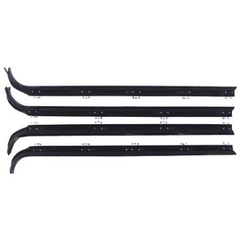 ApplianPar Front Driver and Passenger Side Inner Outer Window Sweep Weatherstrip for Ford F150 F250 F350 Bronco
