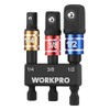 WORKPRO Impact Grade Socket Adapter Set, 1/4", 3/8", & 1/2"