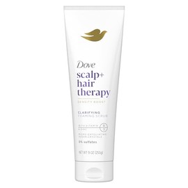 Dove Exfoliante Espumoso Clarificante Density Boost Para Cuero Cabelludo Y Cabello, Terapia Para Una Exfoliacin Suave, Con Vitamina B3, Zinc Y 0 De...