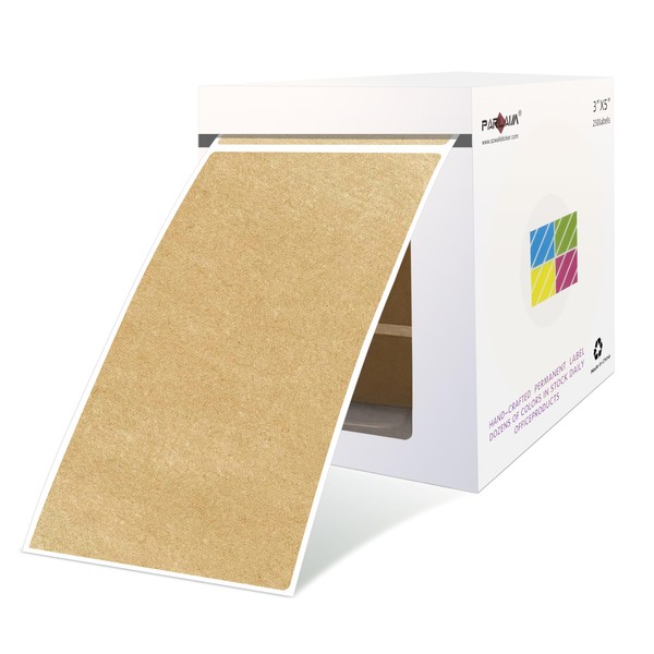 PARLAIM 5 X 3 inch Natural Brown Kraft Paper Inventory