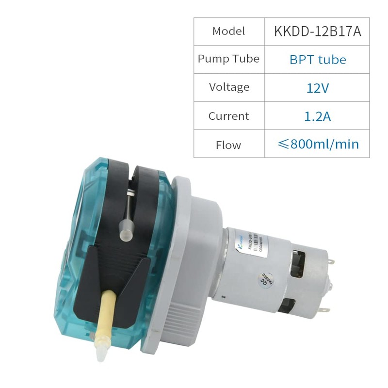 Peristaltic Pump 12V dc Motor 800ml/min Kamoer Low Noise dosing